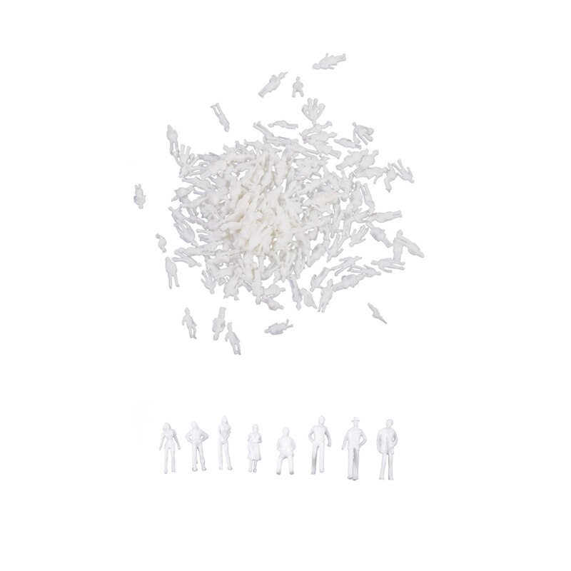 Personne modèle: 200 pièces, échelle 1: 75, personne de construction de Train pour aménagement et 100 pièces, échelle 1: 100, Style blanc assorti: Default Title