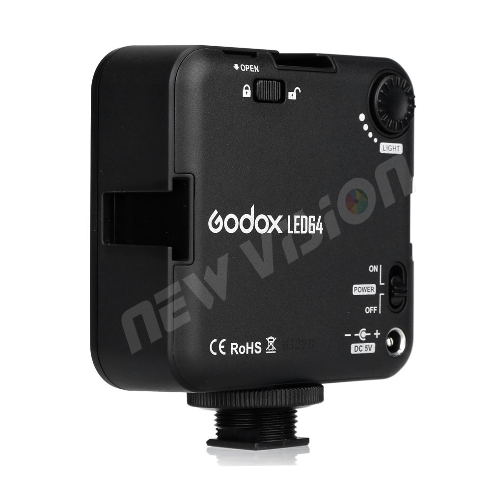 Godox led64 5500 ~ 6500 k video light professionele universeel voor macrofotografie fotojournalistieke video schieten