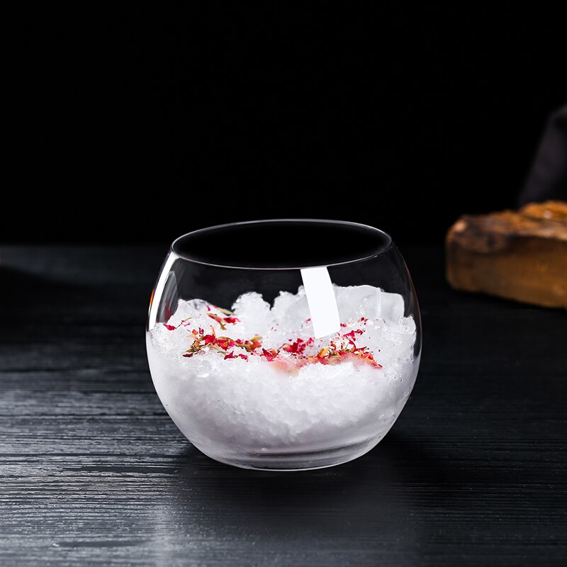 Røykfylt cocktail kopp sett kjegle + sfæriske ball glass bar hjemmefest trekantet er martini glass molekylær gastronomi beholder