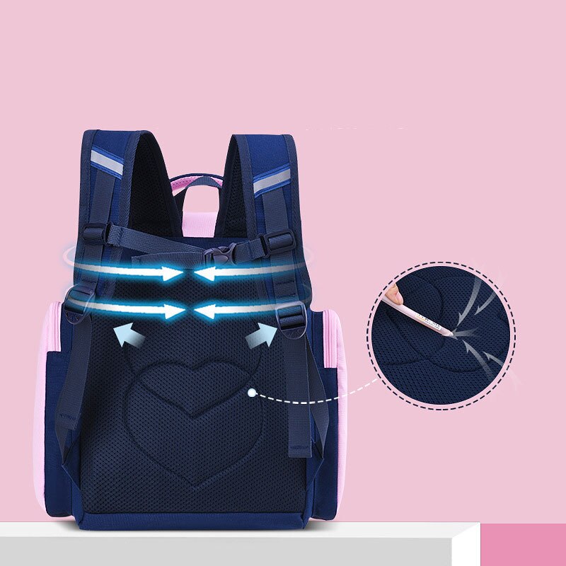 Respirant 3D hibou imprimé enfants cartables filles dessin animé école primaire sac à dos orthopédique sac à dos Mochila Infantil Escolares