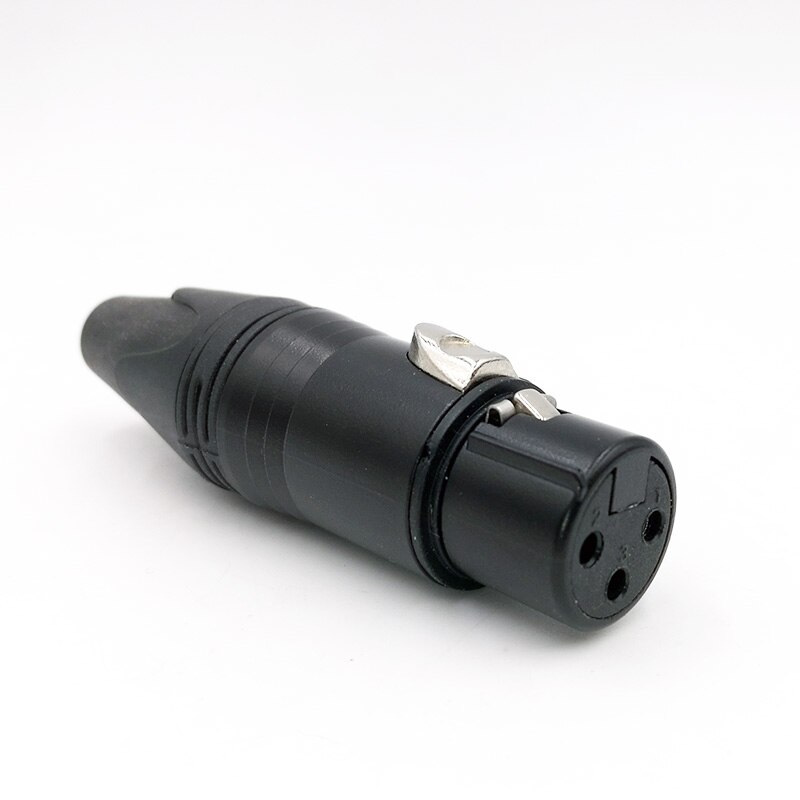 XLR stecker audio mikrofon stecker 3pin lautsprecher stecker männlich &amp; weibliche farbe DIY mic stecker