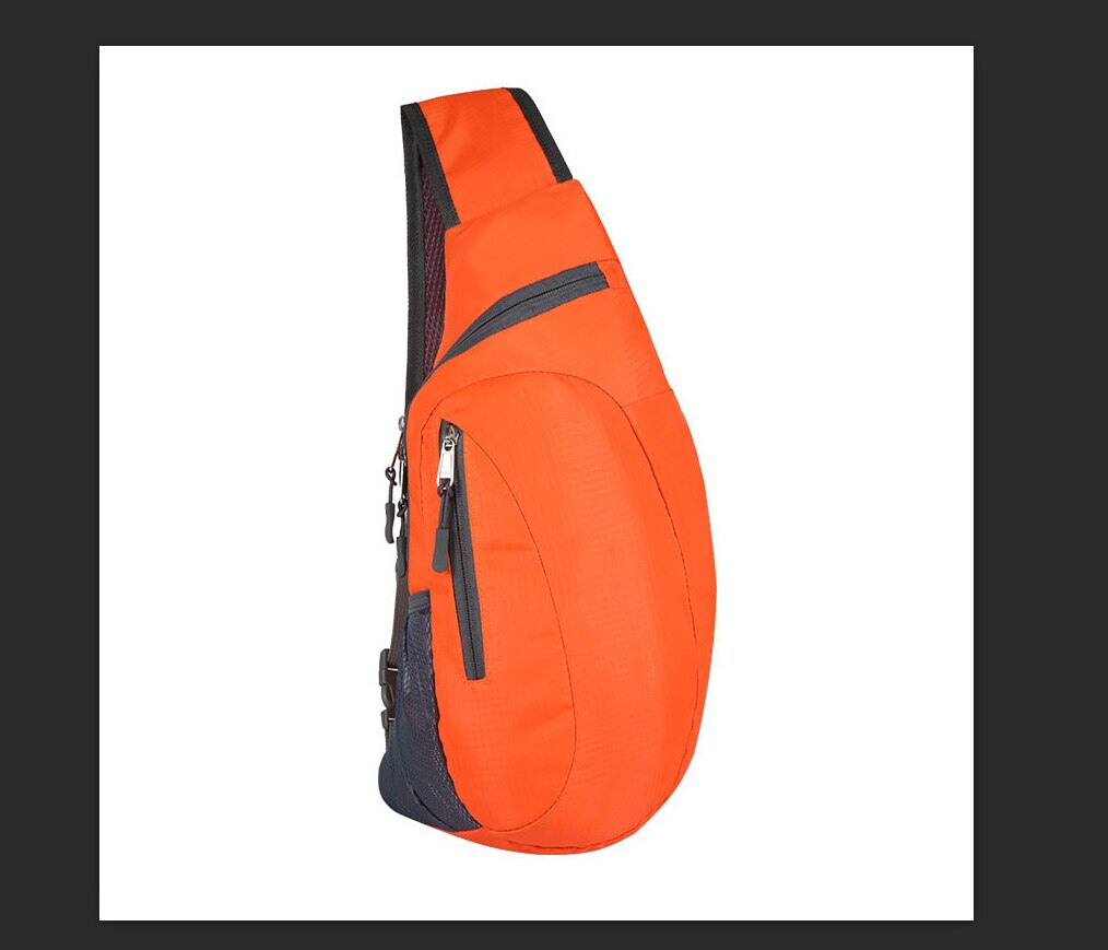 Bolso de mano deportivo de nailon para mujer, bolsa cruzada de pecho, informal, portátil, para viajes al aire libre, Unisex,: Naranja