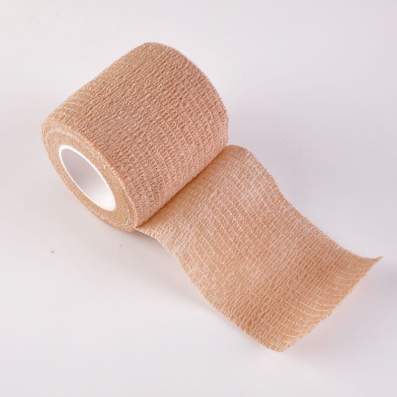 5Pcs Selbst-adhesive Bandage Athletisch Band Hansaplast Sport Recovery Umreifung Gym Wasserdicht Tennis Muscle Pain Relief Verband: Beige