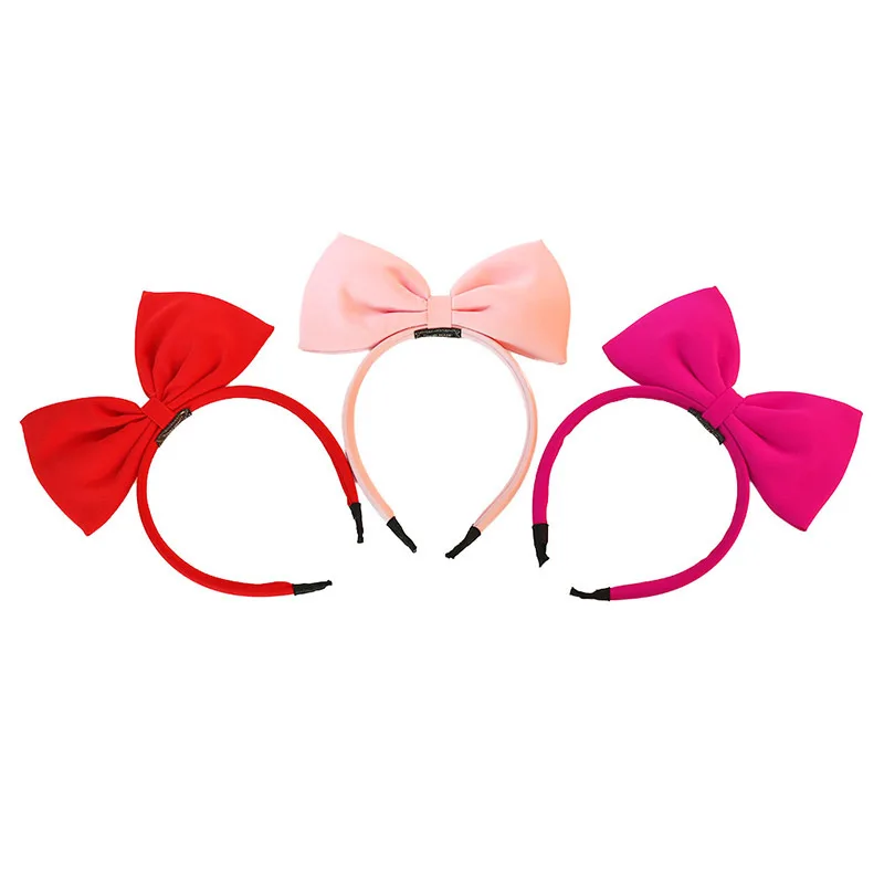 Cute Big Bow Hairband Soft Elastic Bowknot Headband for Girls Hair Accessories Party and Cosplay