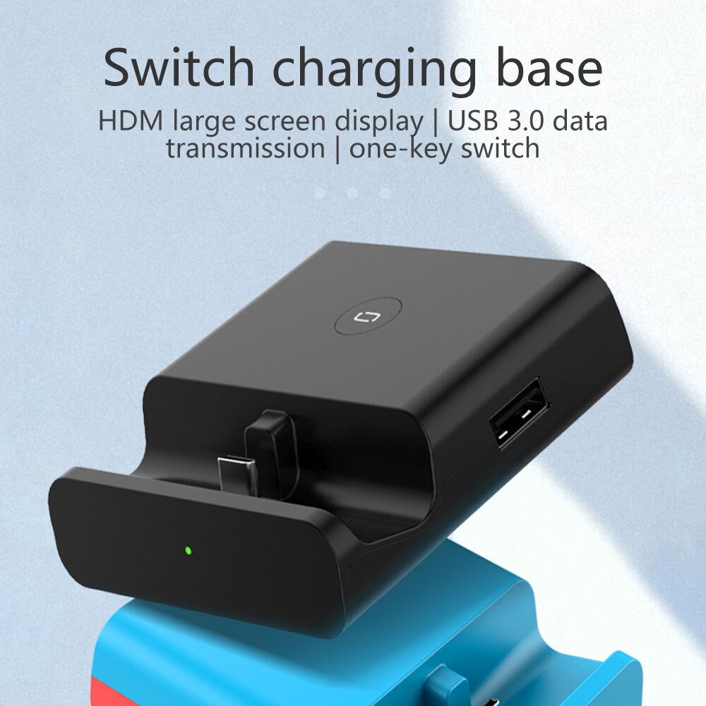 Bärbar switch dockningsstation hdmi 4k tv adapter switch laddning bas typ-c laddare för switch spelkonsol telefon