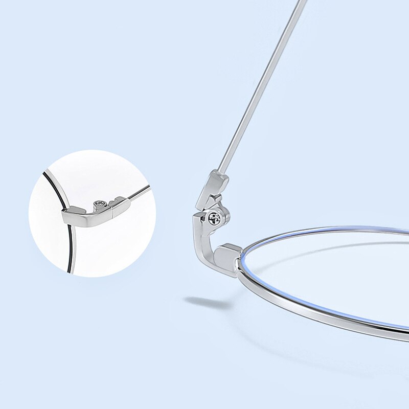 Stijlvolle Retro Vintage Ronde Cirkel Sleutelgat Clear Lens Bril Frame
