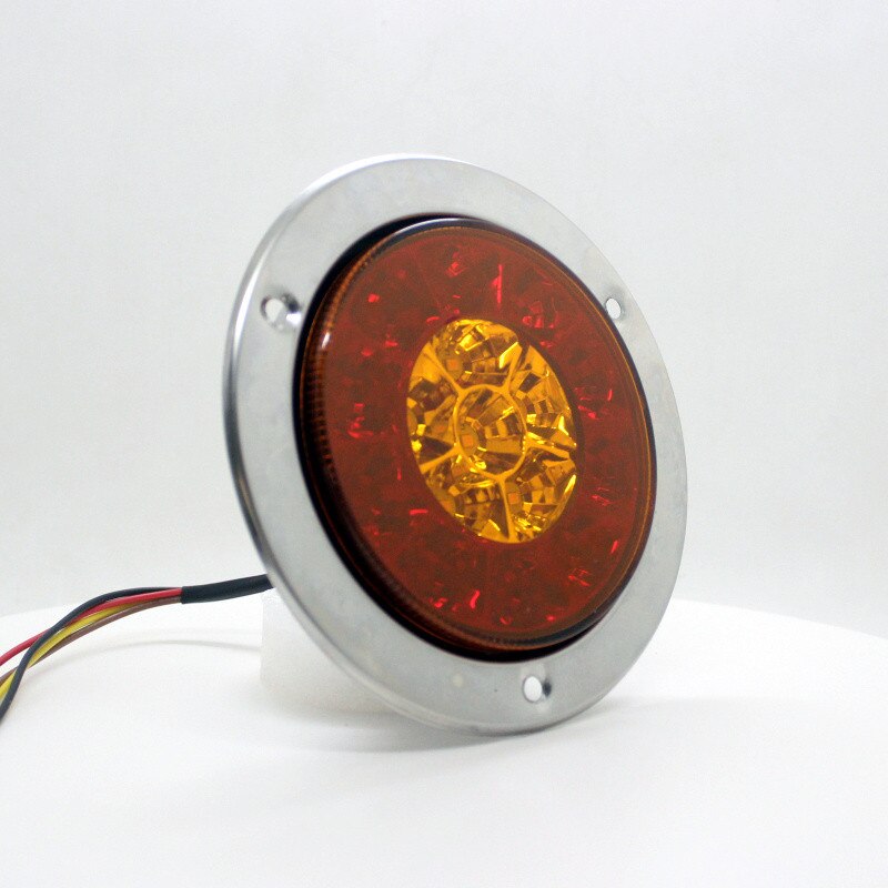 4PCS Trailer LED Lights Truck Light Rear 12v Trailer LED Tail Light Stop Signal Lantern For Trailer 12v Red/Amber