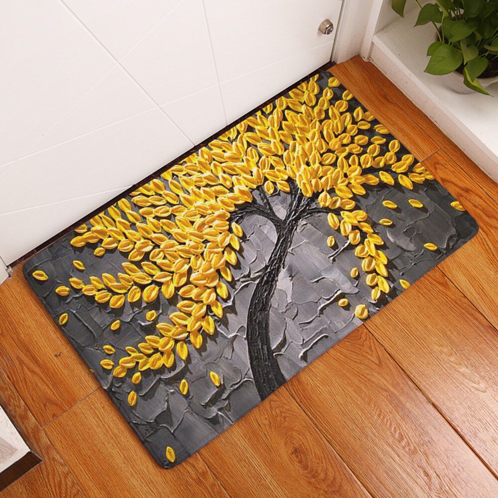 40x60 cm tapis mur Art abstrait moderne peinture à l'huile cuisine tapis paillassons caoutchouc tapis de sol anti-dérapant Tapete pour salon