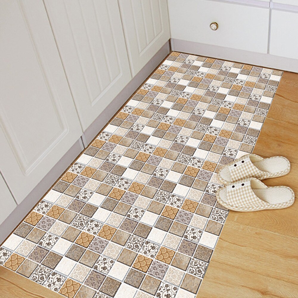 10 Stks/set Marmer Mozaïek Frosted Tegels Vloer Muursticker Keuken Badkamer Huis Renovatie Behang Antislip Thicken Muurstickers