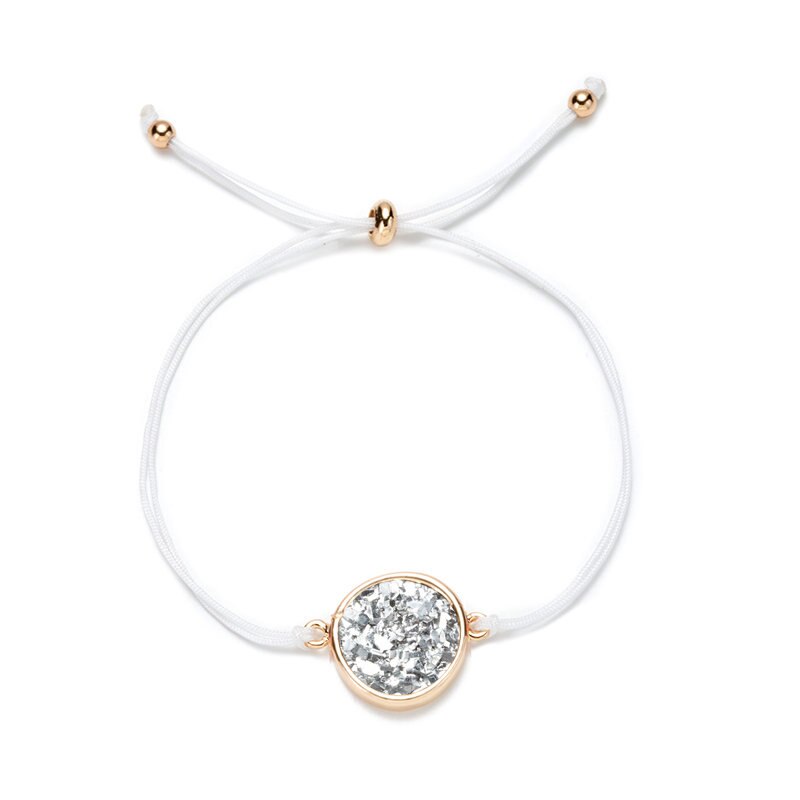 Ronde Druzy Drusy Armband Faux Hars Druse Stone Verstelbare Touw Koord Armband Sieraden voor Vrouwen/Vriendin: 4