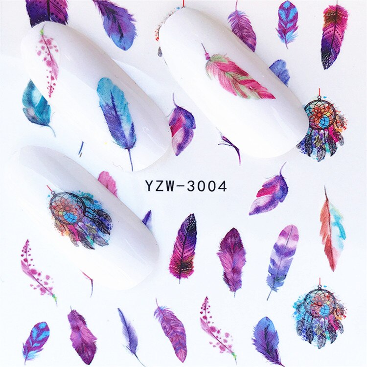 1 pièces Kawaii Nail Art fruits fleurs plume bricolage canne tranches décoration acrylique beauté polymère argile ongle autocollant outil: Nail sticker A