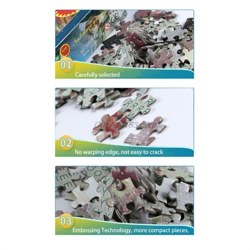 Starry Night Paper Puzzle 1000 Pieces Puzzles for Adults & Kid's Challenge Jigsaw Landscape Educational Landscape Game Play Toys