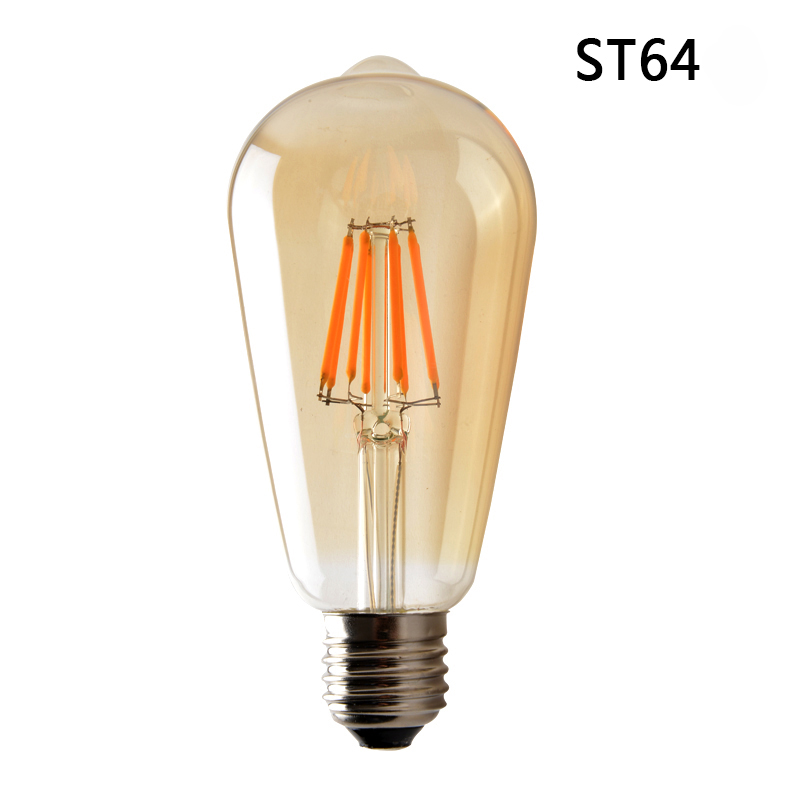 Retro LED Edison Bulb E27 2W 4W LED Filament Light 220V Lamp Dimmable Warm White
