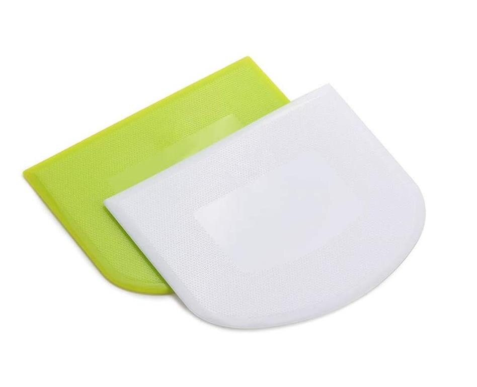 Dough Scraper Bowl Scraper Food-safe Plastic Dough Cutter Flexible Plastic Scraper Practical Bench Scraper Food Scrappers