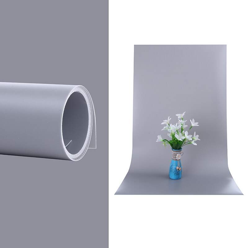 68 x 130cm White Black Gray PVC Material Anti-wrinkle Backgrounds Backdrop for Photo Studio Photography Background Equipment