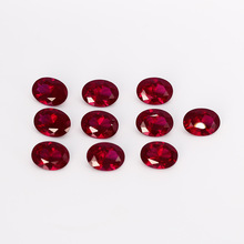 10-10.5ct løse ædelsten 12 x 16mm ovale rubinsten gør-det-selv dekoration smykker tilbehør 5 stk/sæt