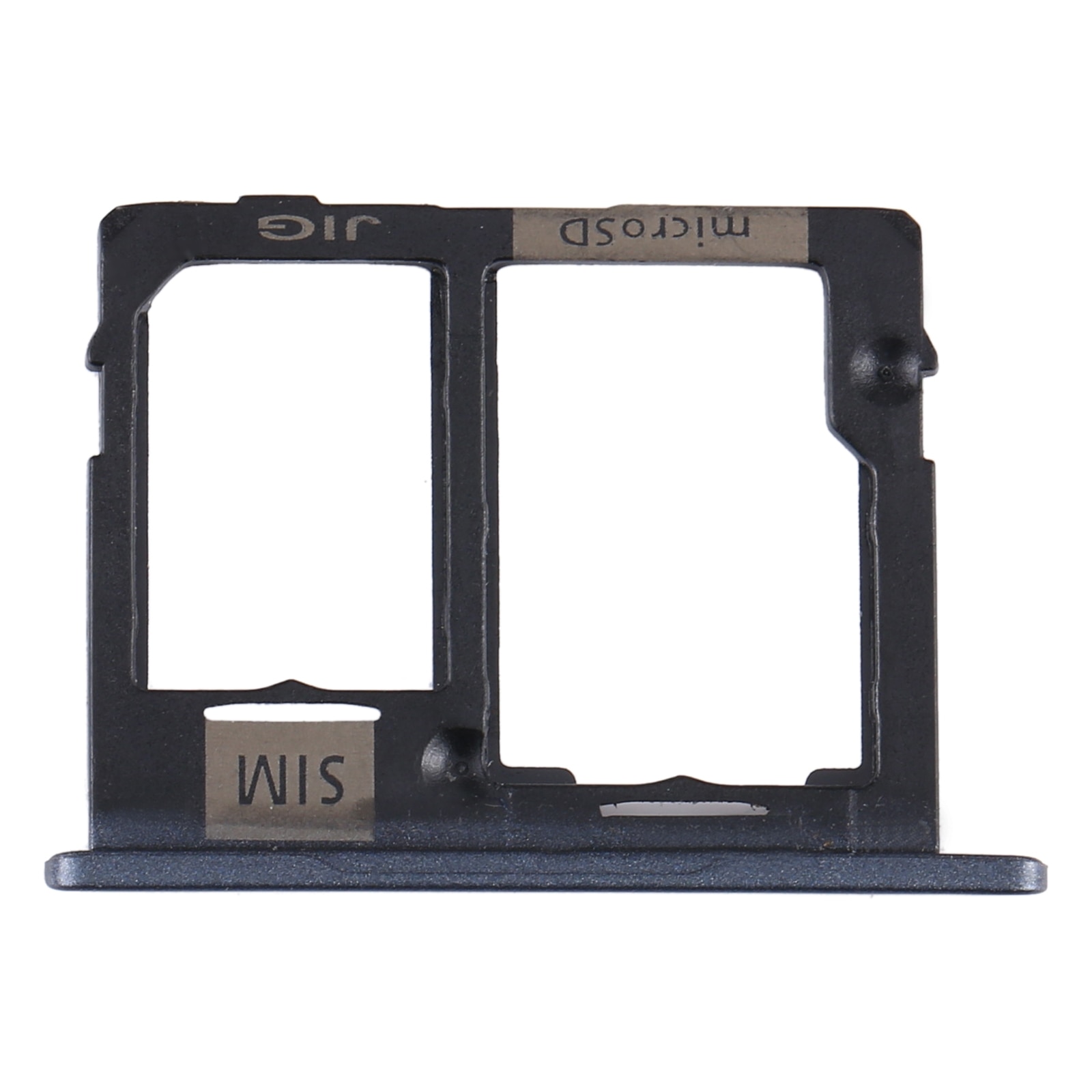 Sim -kortfack och micro sd -fack för samsung galaxy tab  a 10.1 )  sm -t515 sim -kort reparationsdelar: Svart