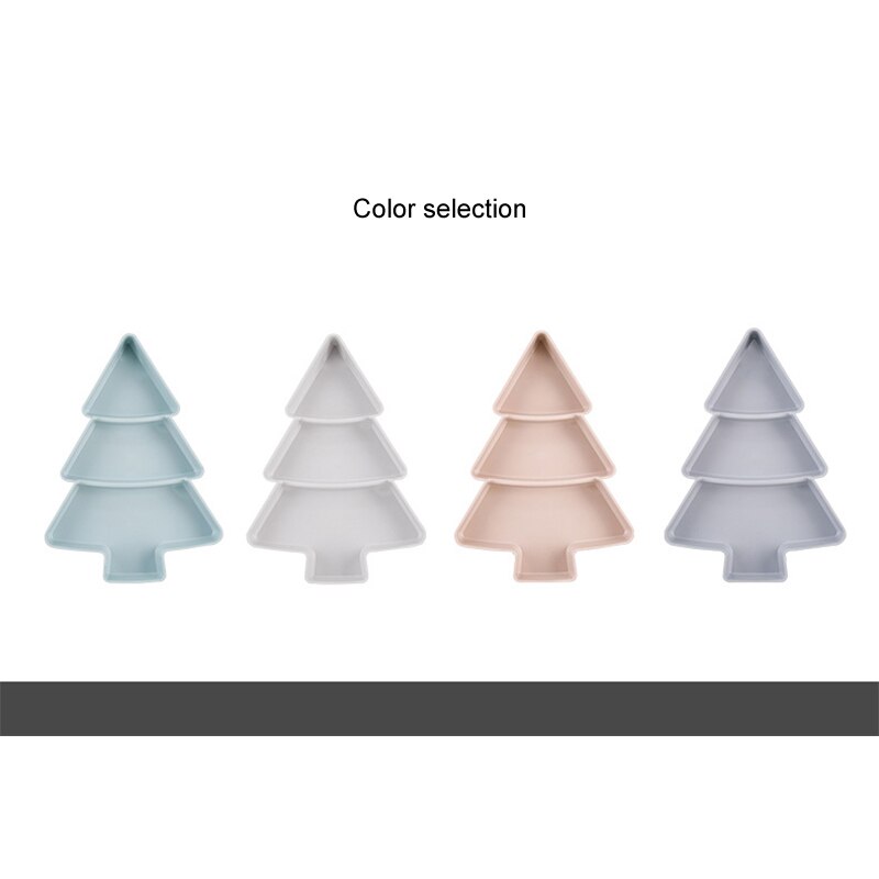 Creatieve Kerstboom Vorm Snoep Snacks Noten Zaden Droge Vruchten Plastic Platen Gerechten Kom Ontbijt Lade Thuis Keuken Benodigdheden