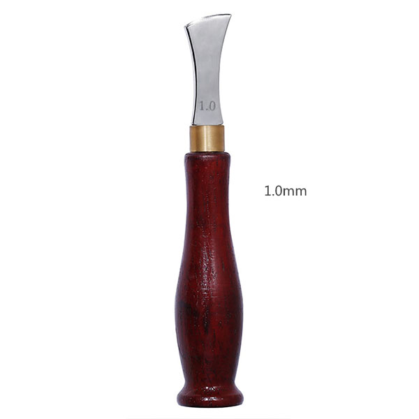 Lederen Boog Rand Sector Ondiepe Groef Randen 1.0-2.5mm Koud en Warm Druk Lijn Punch Inbedding Draad Lederen ambachtelijke Gereedschappen: 1.0mm