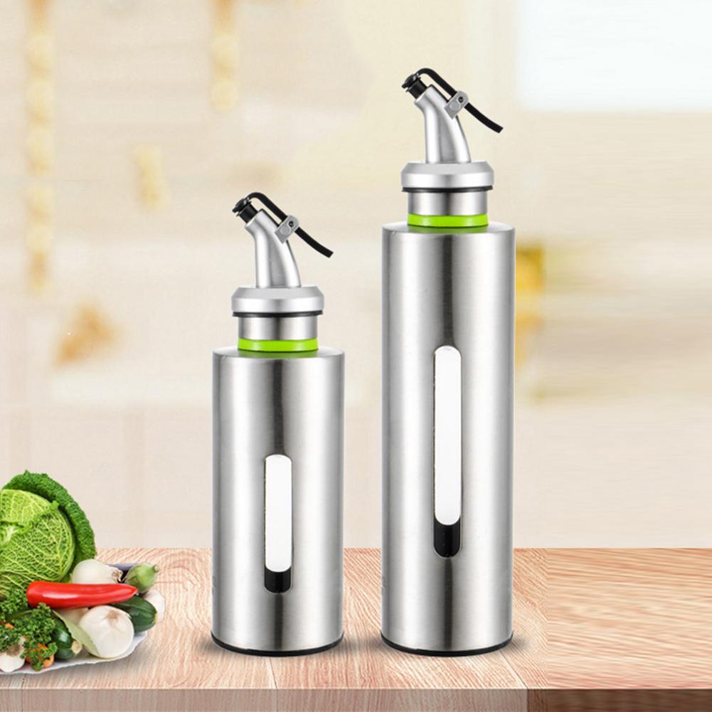Juego de botellas dispensadoras de aceite, salsa, vinagre, contenedor de almacenamiento, cocina, hogar