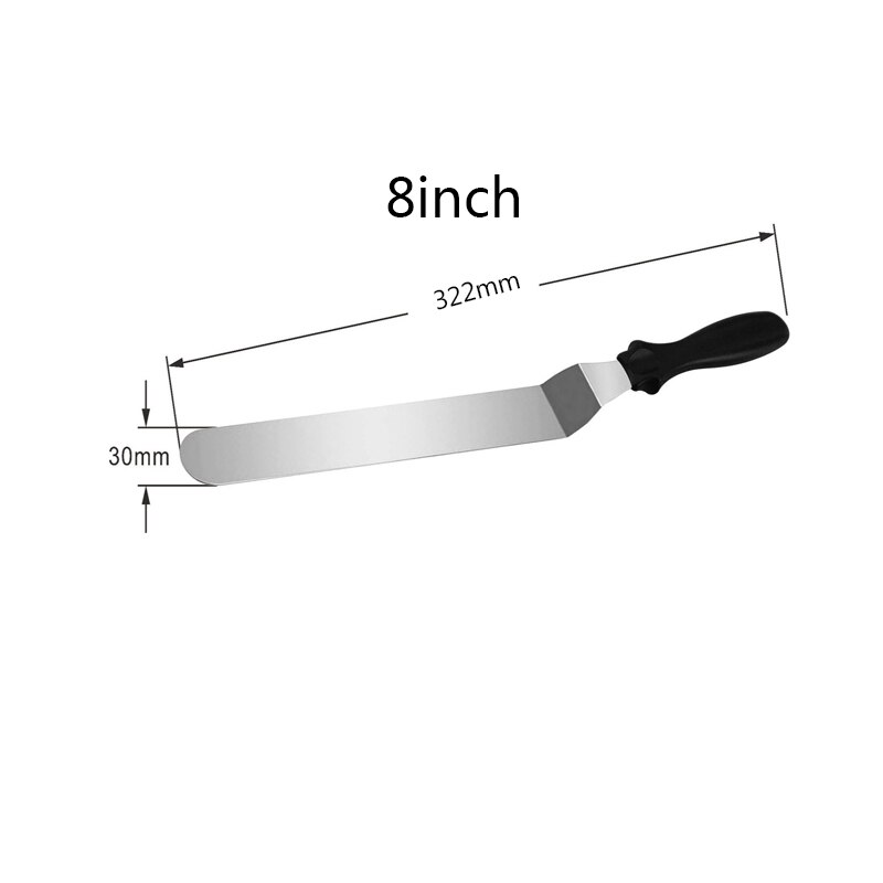 Plato giratorio antideslizante para pasteles, Soporte redondo para cocina, herramientas para hornear, masa de pastelería, herramientas de decoración de pasteles, espátula para glaseado: 8inch