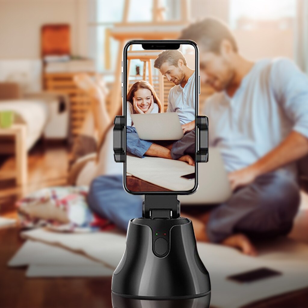 Telefone inteligente universal comum 360 graus rosto foto rastreamento telefone móvel para vlog gravação de vídeo em tempo real