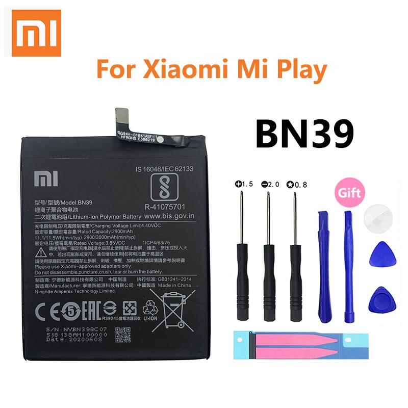 Xiao Mi 100% Original Batterie BN39 Für Xiaomi Spielen MiPlay Mi Spielen 3000mAh Hohe Kapazität Wiederaufladbare Telefon Batteria Akku