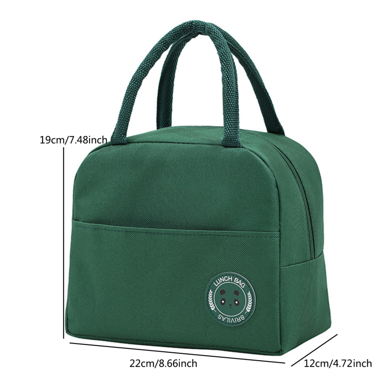 Torba termiczna na Lunch przenośna izolowana skrzynka Oxford termiczny pojemnik na zimne jedzenie szkolny piknik dla mężczyzn kobiet podróżny Lunchbox: Black