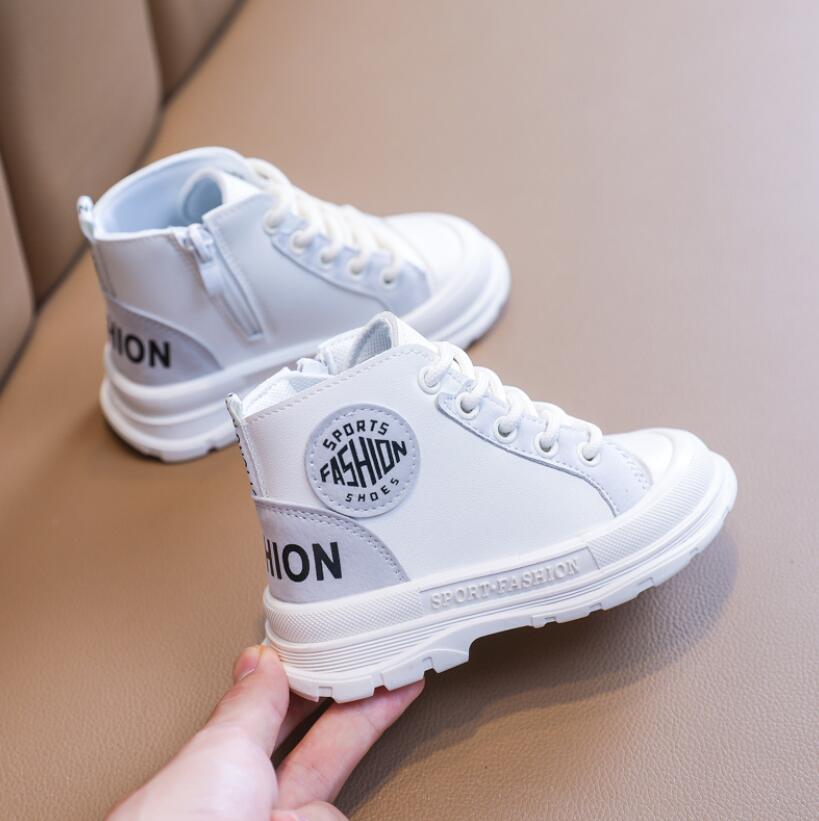 herbst Winter freundlicher Schuhe Mikrofaser Leder Jungen Mädchen Martin Stiefel Weiche Nicht-Unterhose Postleitzahl Warme Plüsch freundlicher stiefel