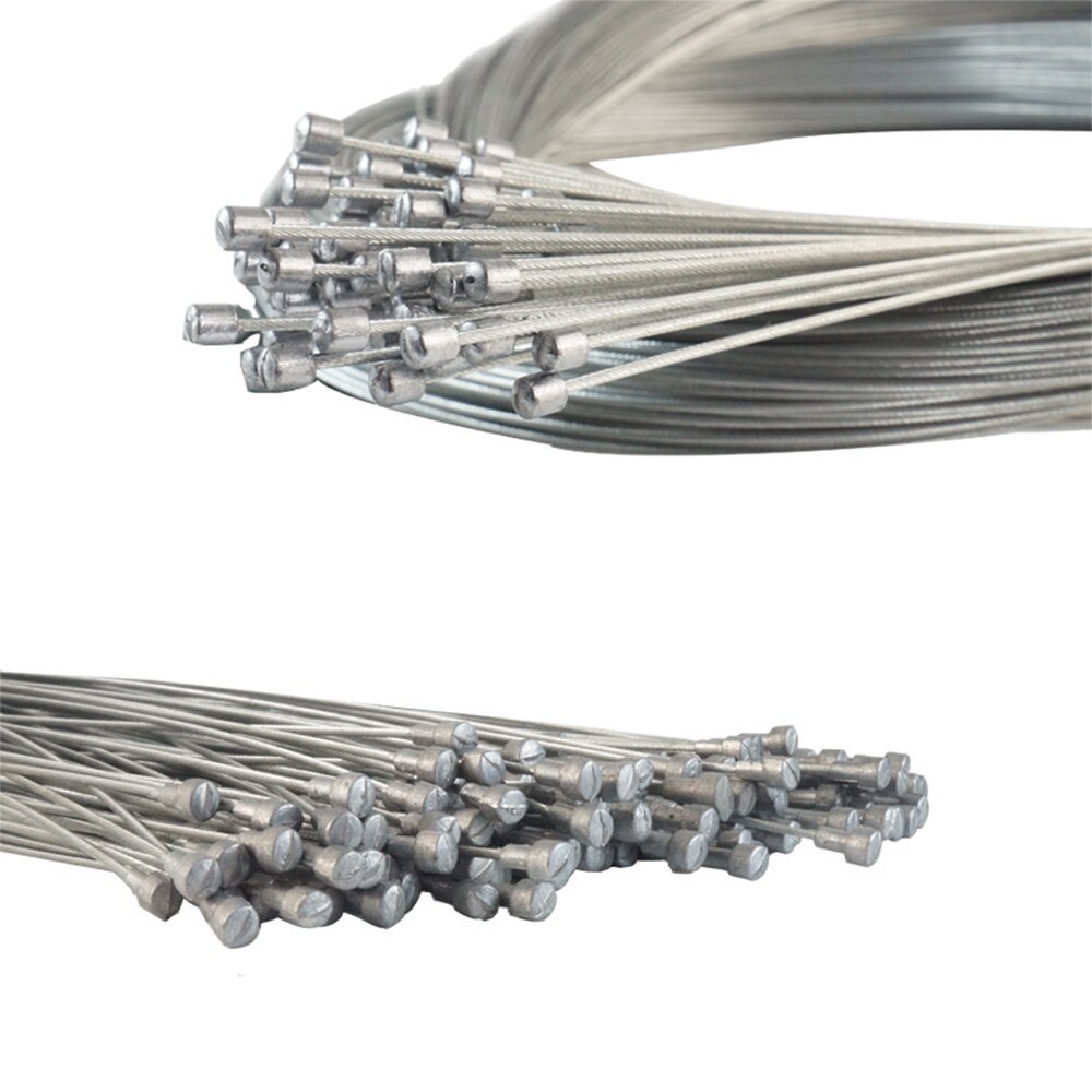 10pcs 2M MTB Bicycle Brake Line Bicycle Speed Line Fixed Gear Shifter Gear Brake Cable Sets Core Inner Wire for MTB Road Bikes