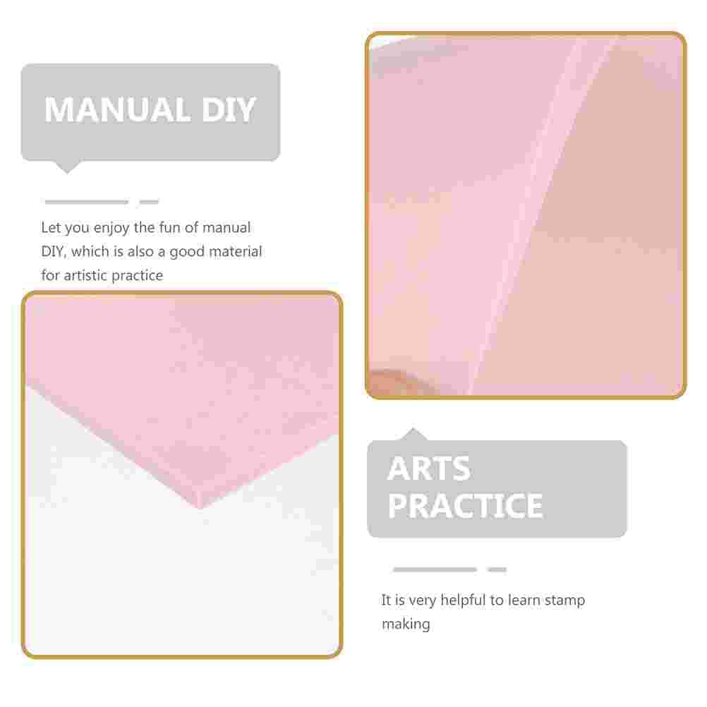 2 Pcs DIY Rubber Carving Blocks DIY Rubber Stamp Blocks Rubber Crafts Material