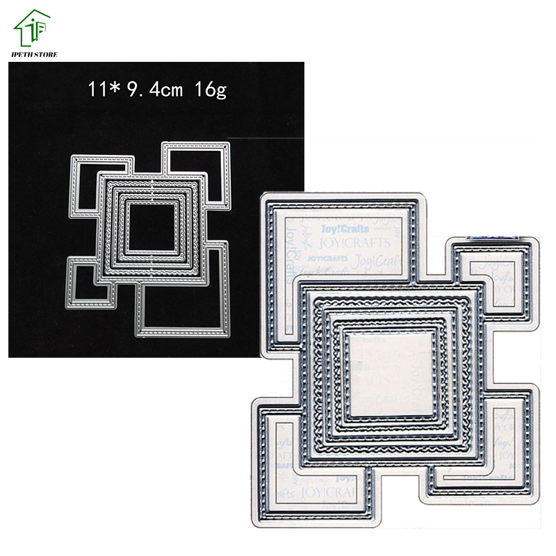 Square Frame Metal Cutting Dies for DIY Scrapbooking Album Paper Cards Decorative Crafts Embossing Die Cuts Arrivals