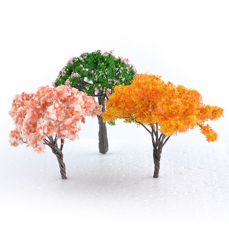 3pcs/Set Vintage Blue Mini Mushroom House Miniature Mini Craft Fairy Garden Micro Landscaping Decor Home Decoration Accessories: Red