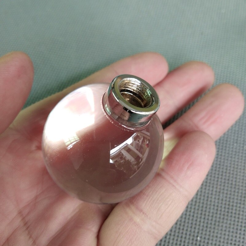 4 stuks/partij 40mm clear spheroidal crystal ball met M10 chrome holder beugel voor tafellamp deel of Lade decoratieve handgrepen