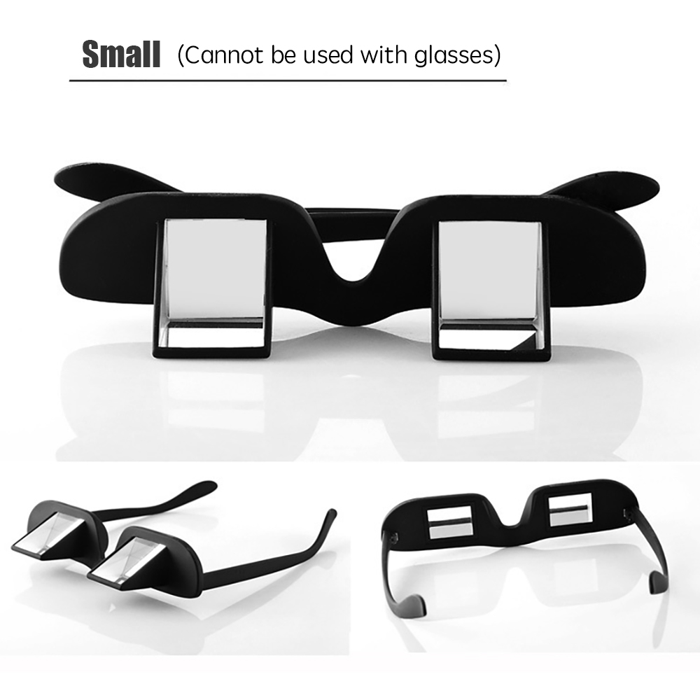 Amazing Lazy Periscope Horizontal Reading Books Sit Glasses On Bed Lie Down View TV Myopia Usable Prism Spectacles: Orange