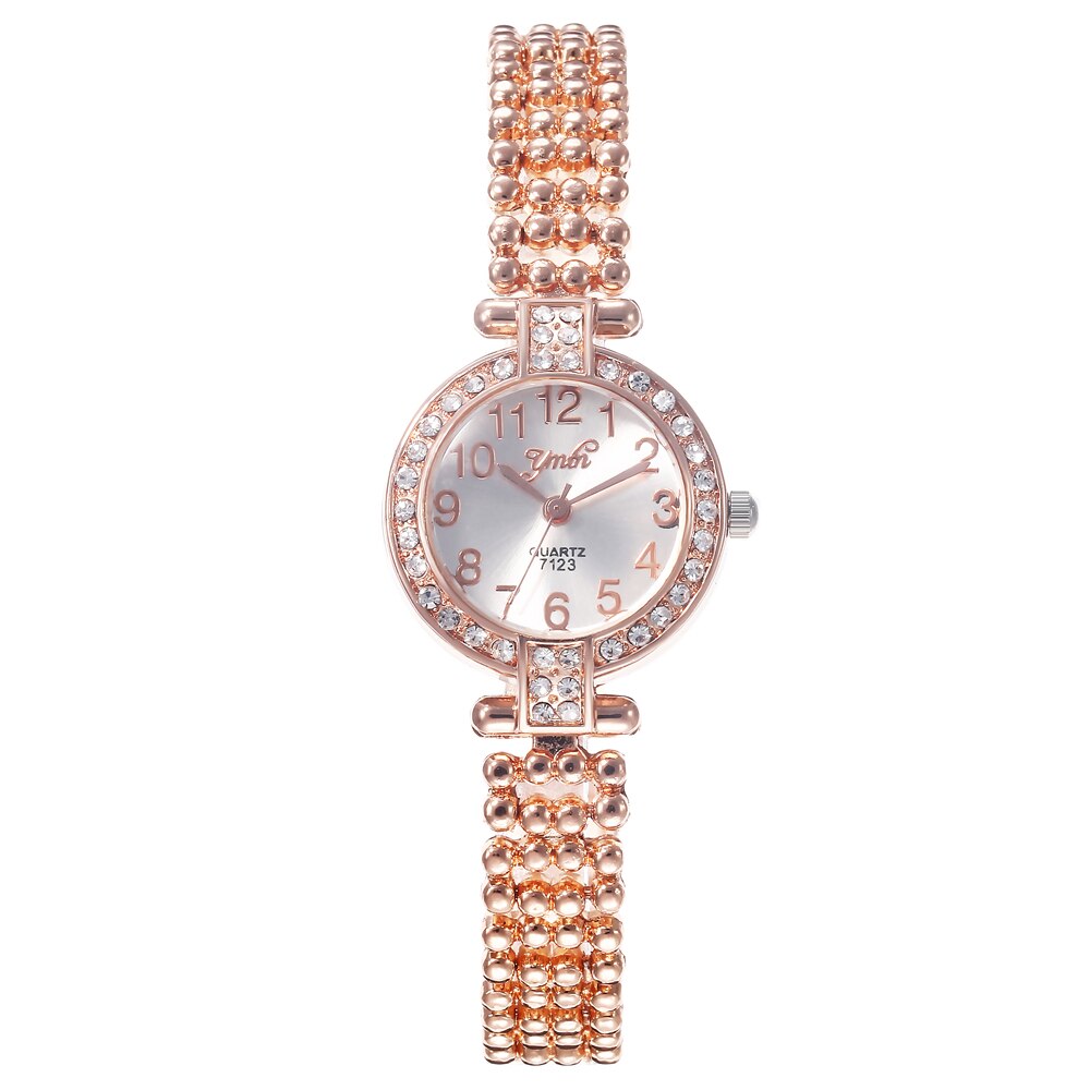 Toppmärke lyx armband klockor damklocka roséguld damklockor diamant damklockor klocka relogio feminino reloj mujer: Rosa guld