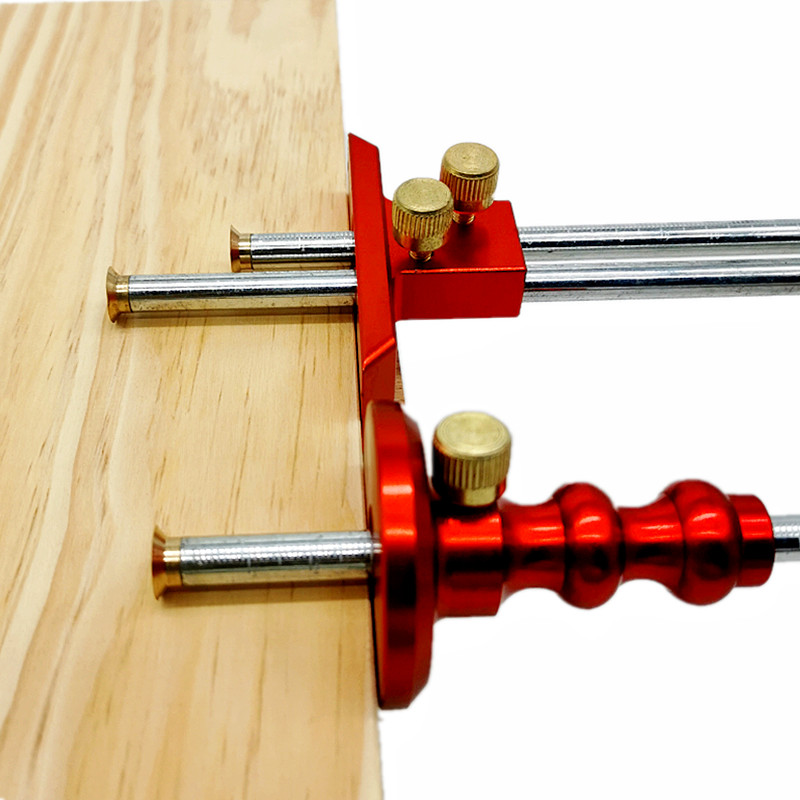 Woodworking Double Head Parallel Marking Ruler Dovetail Marker Gauge Guide Making Jig Linear Drawing Mortise Scriber