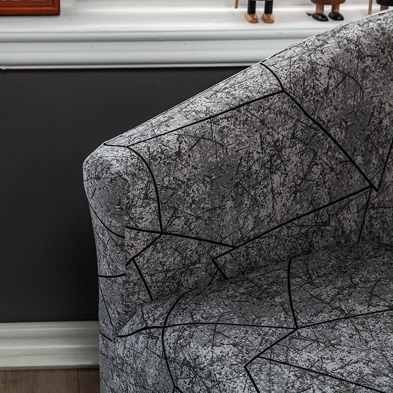 Kleine bankhoezen eenpersoonsstoel 1-- zits stoelhoezen fauteuilhoezen voor eetkamer bloemenprint