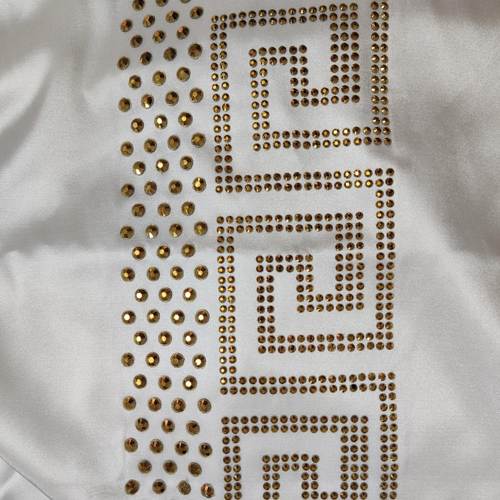 Dashiki Dress Silk Gold diamond Abaya Dubai Maxi Bazin African Vintage Long Sleeve Robe Gowns Africa Sexy Lady Party