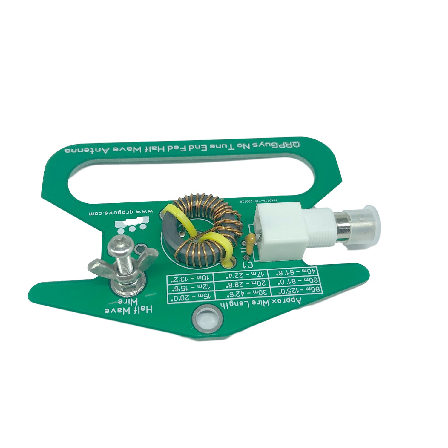 Portable No Tune End Fed Half Wave Antenna 50 Ohms 100mmx71mm DIY Kit