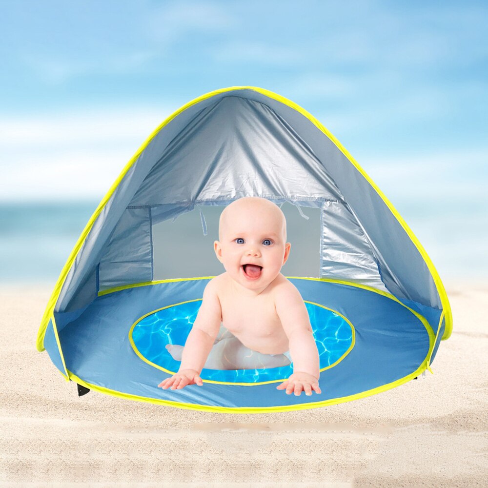 Neue 1 Stck Baby Strand Zelt freundlicher Wasserdichte Pop hoch Sonnenschutz Markise Tragbare Sonnenschirm UV Schutz Sonnenschutz Schuppen freundlicher