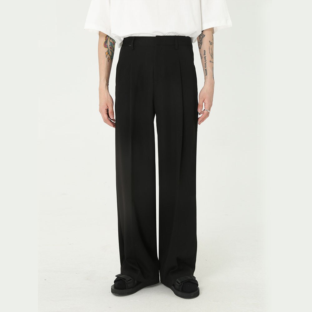 Oversized Streetwear Trousers – Loose Straight Fit Casual Pants for Men main image 0