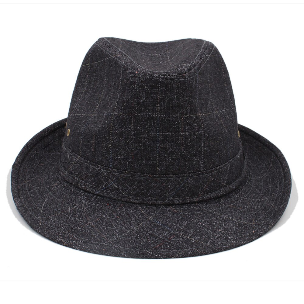 Chapeau Fedora en coton pour homme, 4 tailles, 57, 58, 59, 60CM, idéal pour l'automne et l'hiver