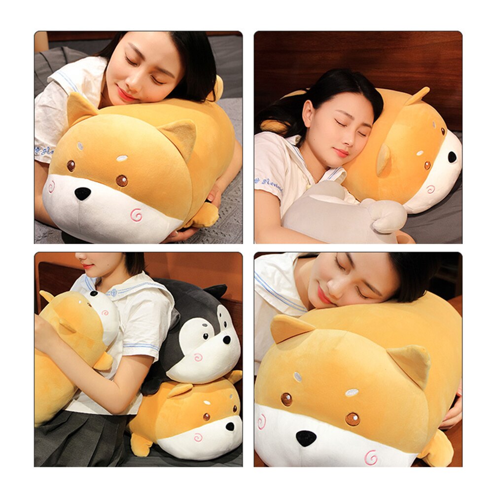 Adorable Dog Plush Doll Soft Stuffed Toy Kid Hugging Pillow 50cm Comfortable for Kids Girls Pacify Rag Toy EIG88