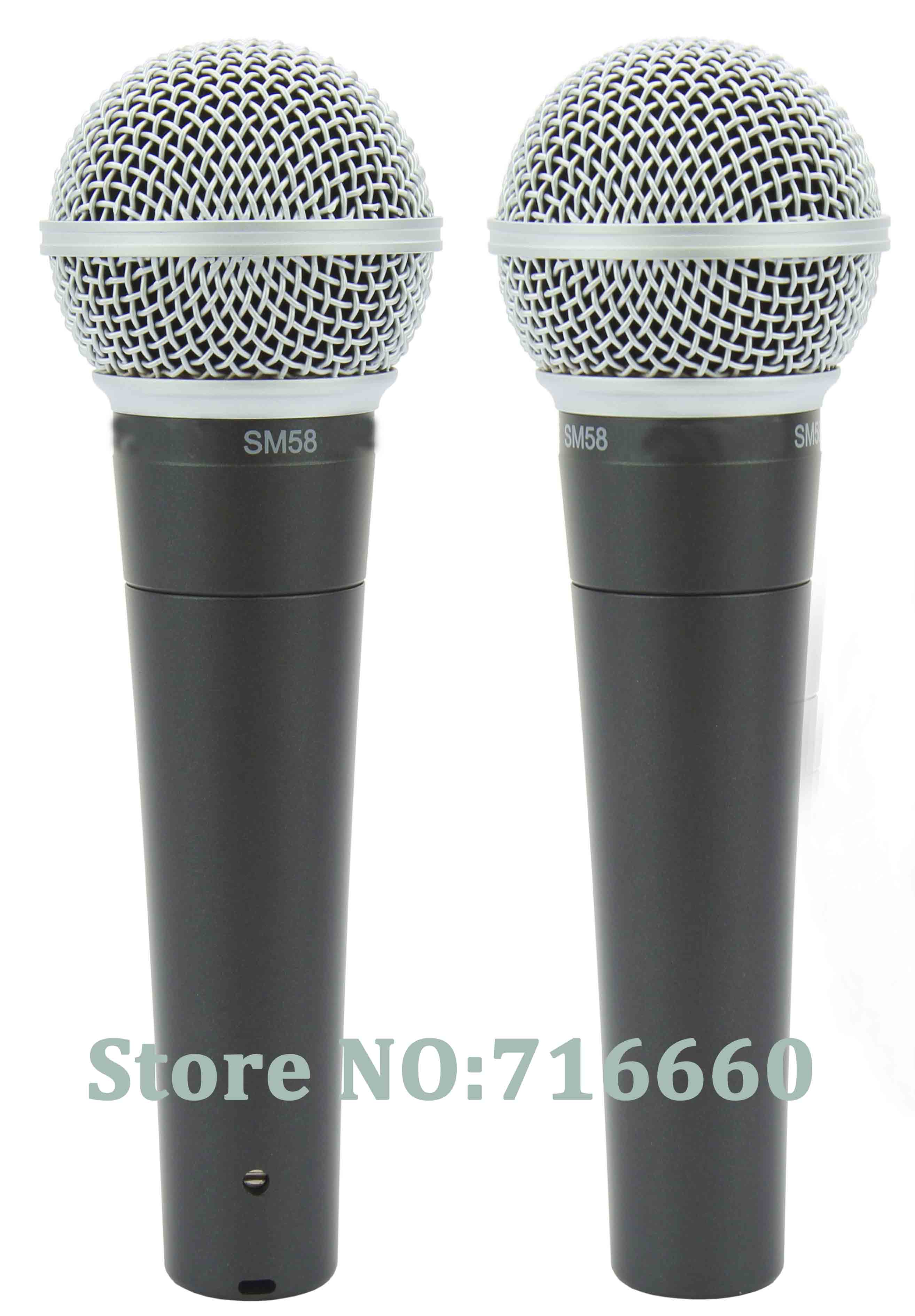 2pcs/lot B57A or b58A,or s57 or s58,or s58-50A,565S wired mic with seperate packing box ,clipper and zipper bag