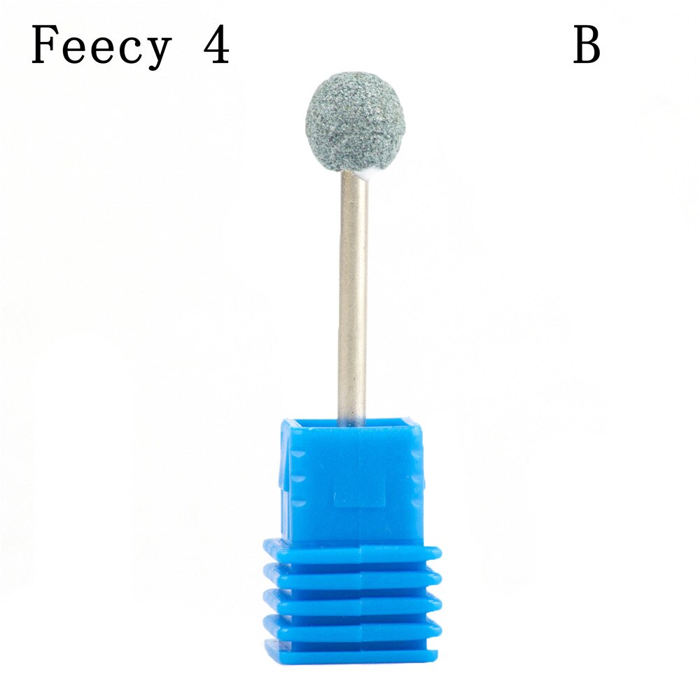 Boule caoutchouc ongles forets pierre céramique fraisage corindon coupeurs brosse électrique Machine rotative vernis manucure outils fefairy 4T: Feecy 4T B
