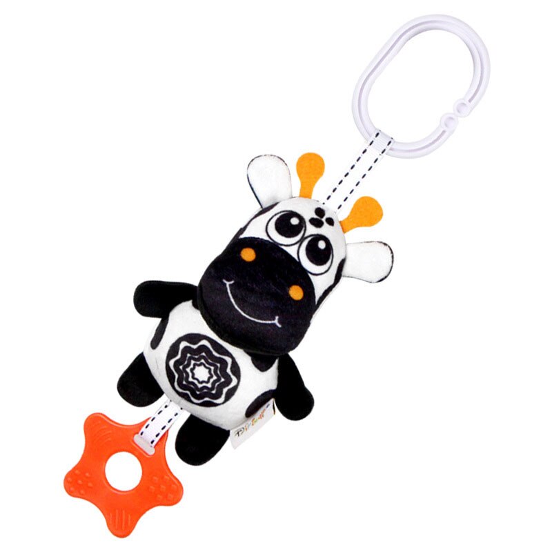 Zwart Wit Serie Baby Auto Opknoping Speelgoed Geometrische Rammelaar Sensory Autostoel Speelgoed Visuele Ontwikkeling Auto Opknoping Pluche Training Speelgoed: J