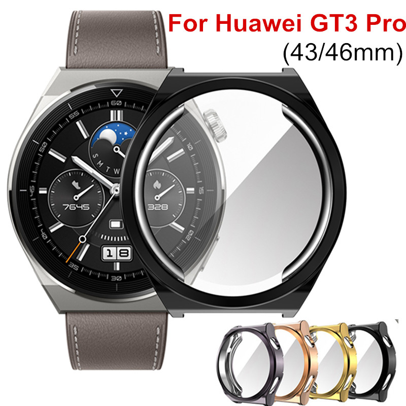 Skärmskyddsfodral för huawei watch  gt3 pro 43mm 46mm mjukt tpu-skal för huawei  gt3 42mm 46mm gt 3 se gt 3 pro skyddande fodral