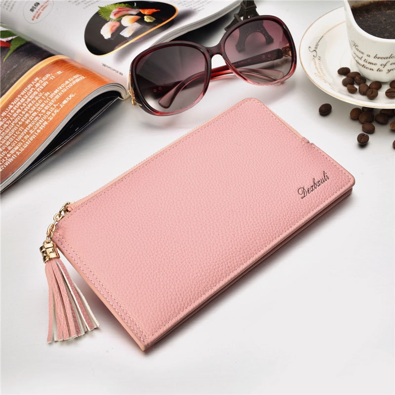 bank-id virksomhet kredittkortholder menn kvinner til deksel på saken lommebok kvinnelig mannlig veske veske lomme porte carte-kortholder b: Rosa