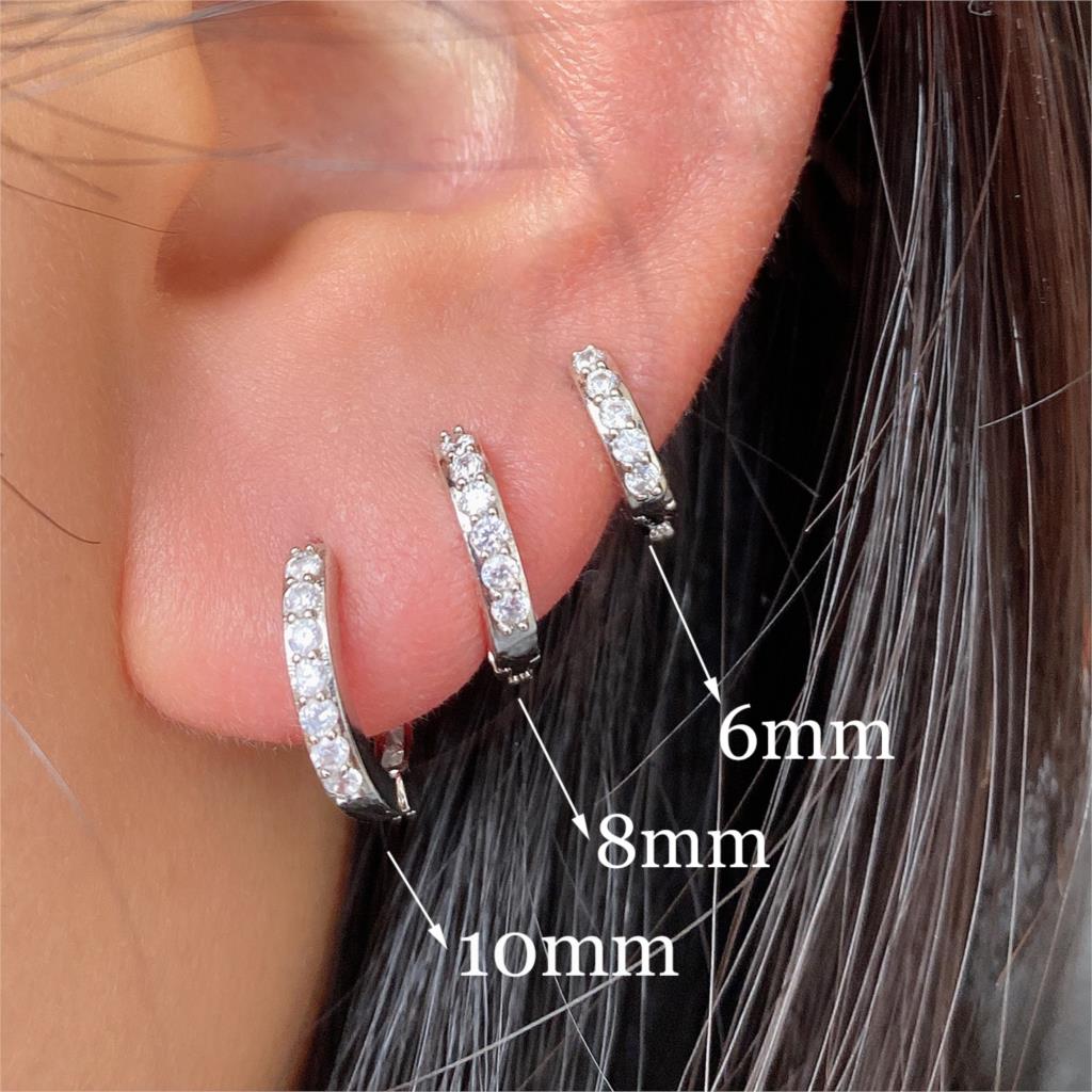 Piercing Studs Women Small Hoop Earring Huggies Ear Circle Rings Cartilage Earlobe Tragus Man Girls Tiny Hoops